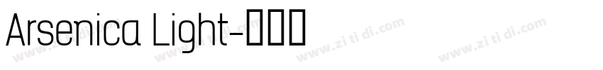Arsenica Light字体转换